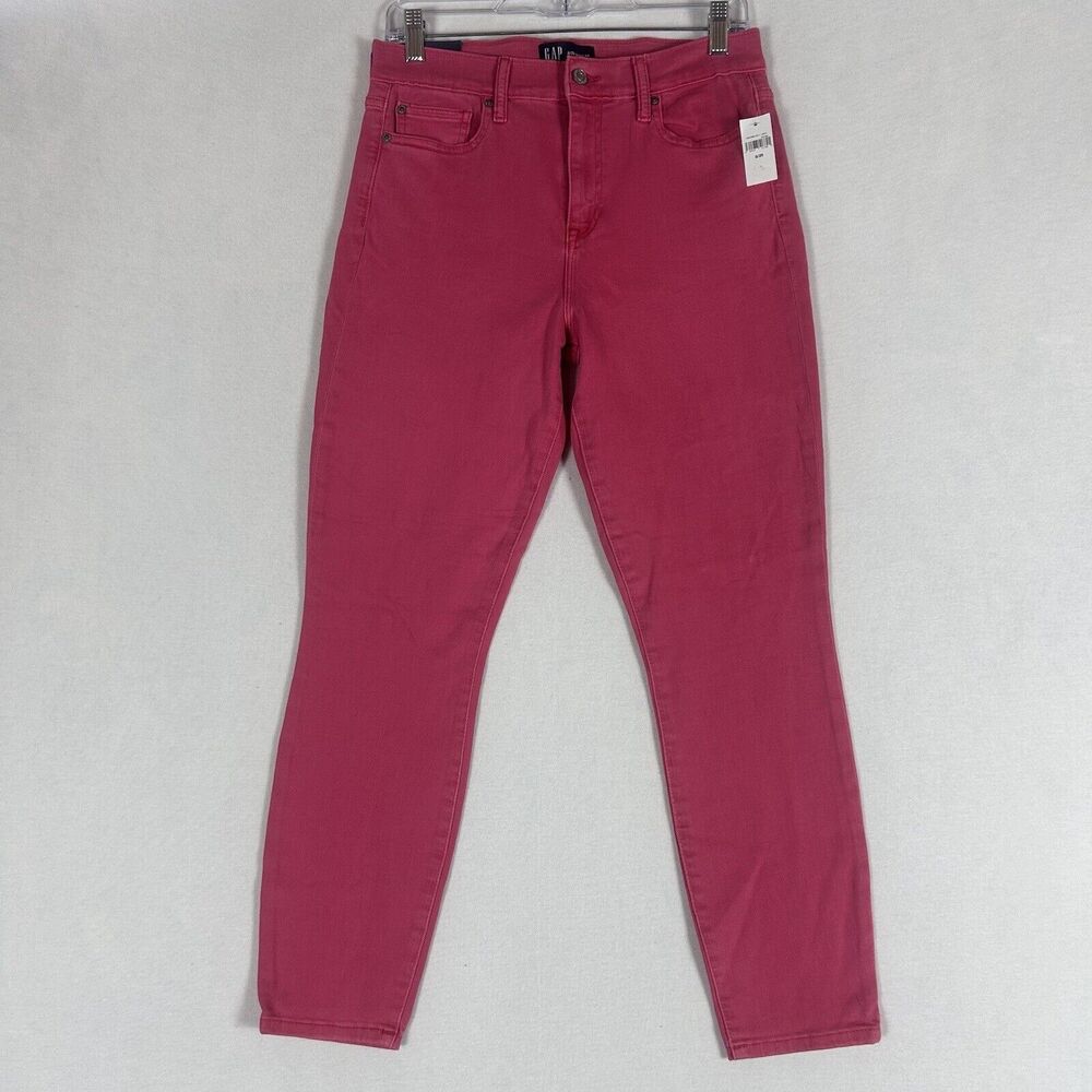 GAP Jeans NEW High Rise Legging Skimmer Womens 8 / 29 Regular Pink Denim NWT
